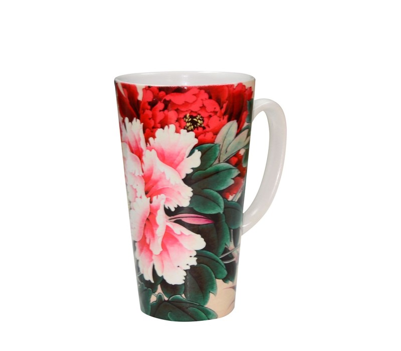 Traditional White Ceramic Mug, 17 oz. 4