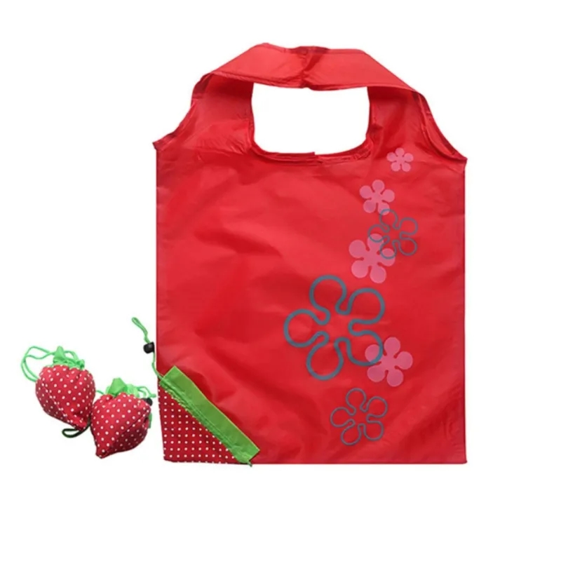 Folding Strawberry Tote Bag 1