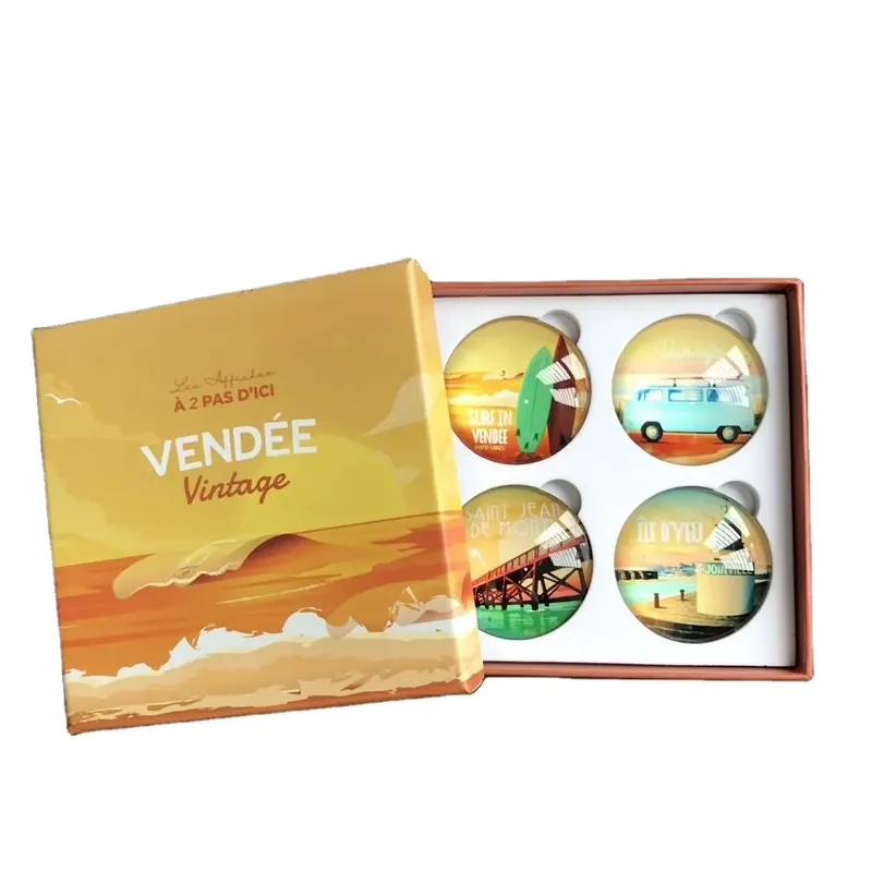 Glass Fridge Magnet Set (Set of 4) 9