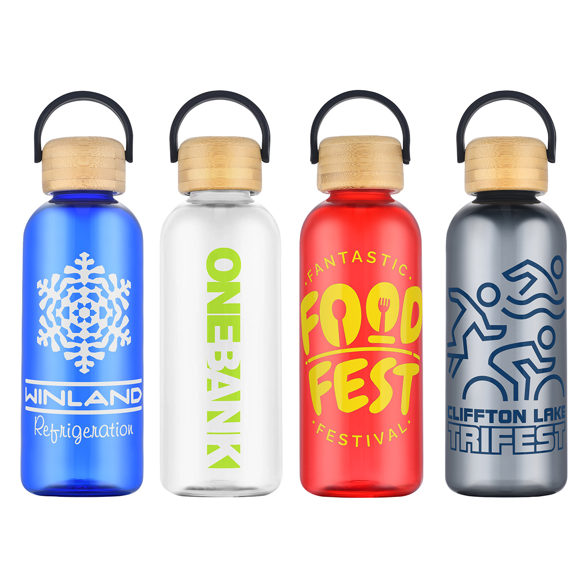 Sanzio 21 oz RPET Bottle with Bamboo Lid 17