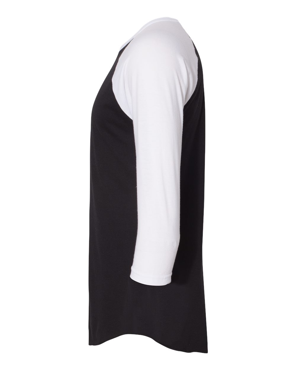 50/50 Raglan Three-Quarter Sleeve Tee