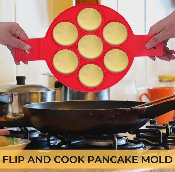 Silicone Pancake Maker with 7 Rings 3