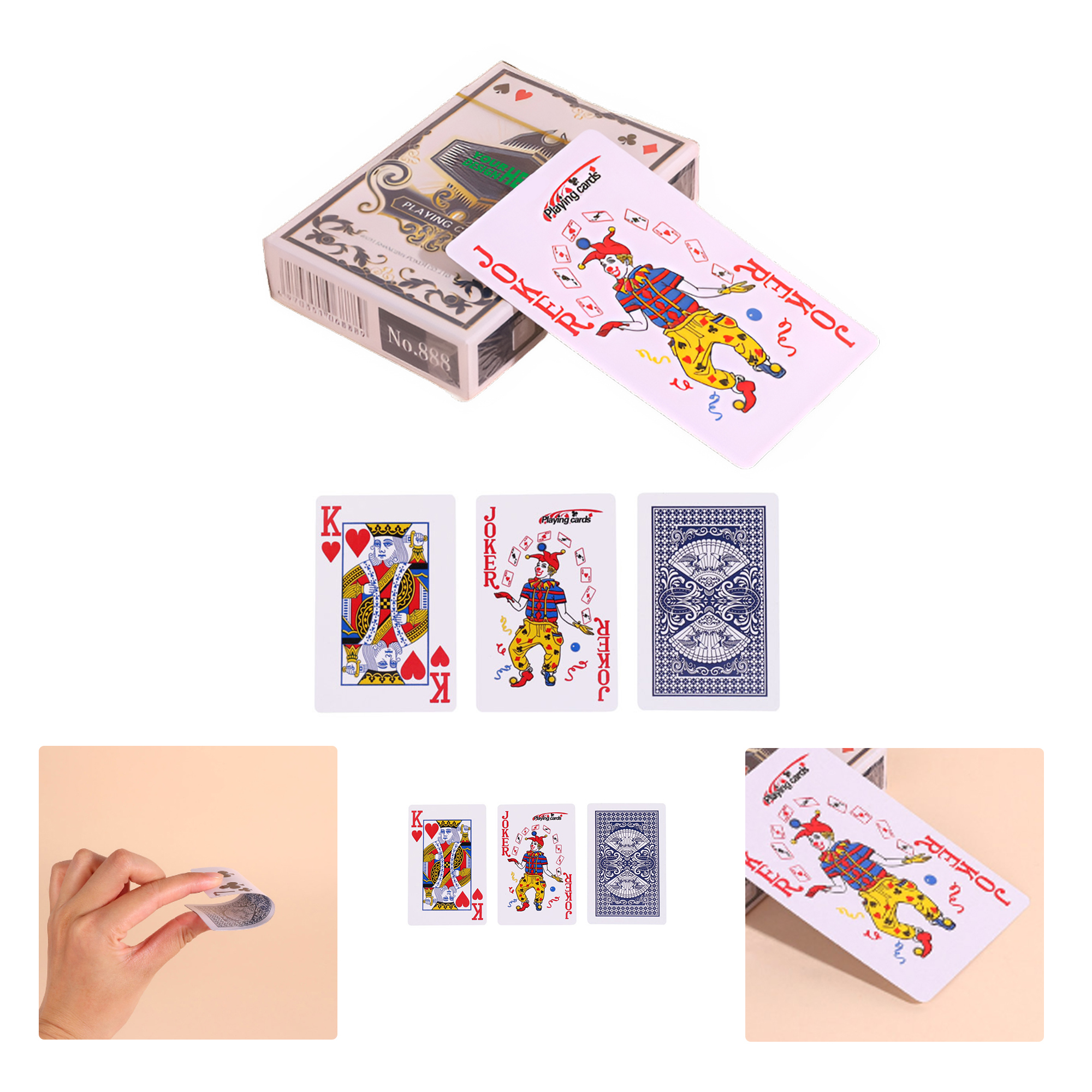 MOQ50 Premium Thickened Poker Playing Cards Custom Design 1