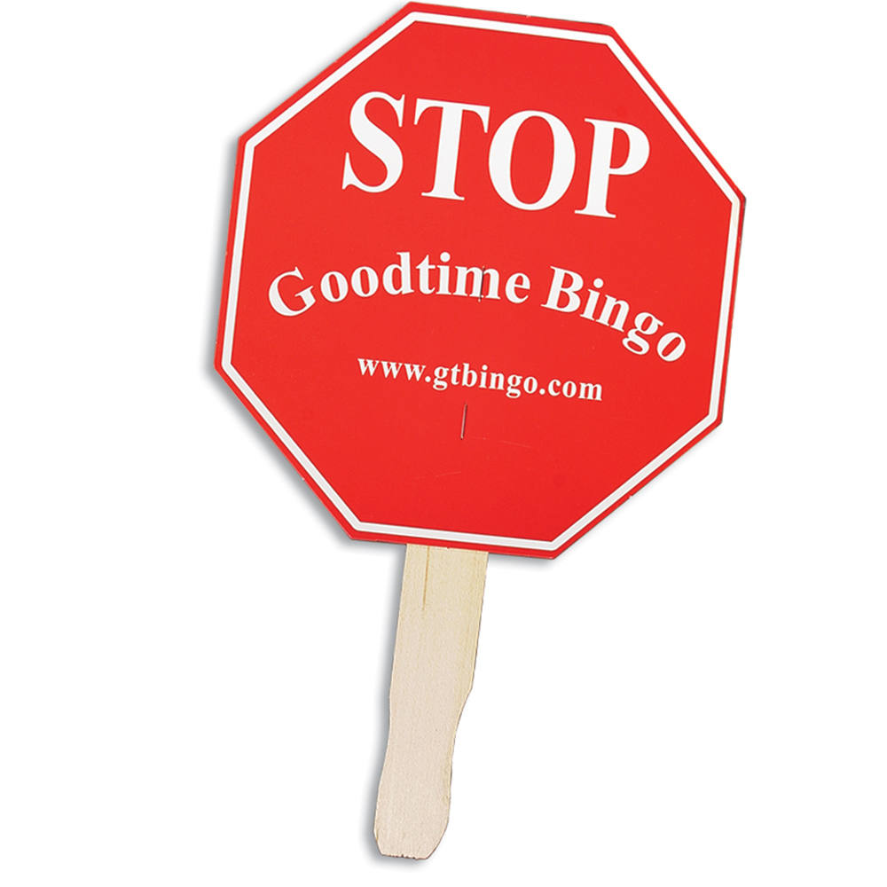 Stop Sign Shape Hand Fan