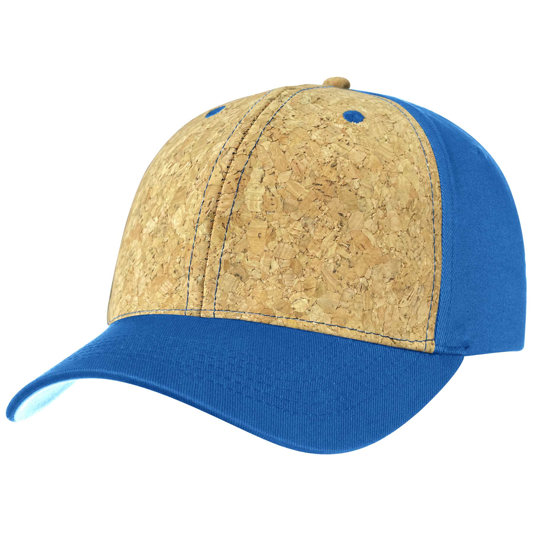 Two Tone 6 Panel Cork Trucker Baseball Cap 5