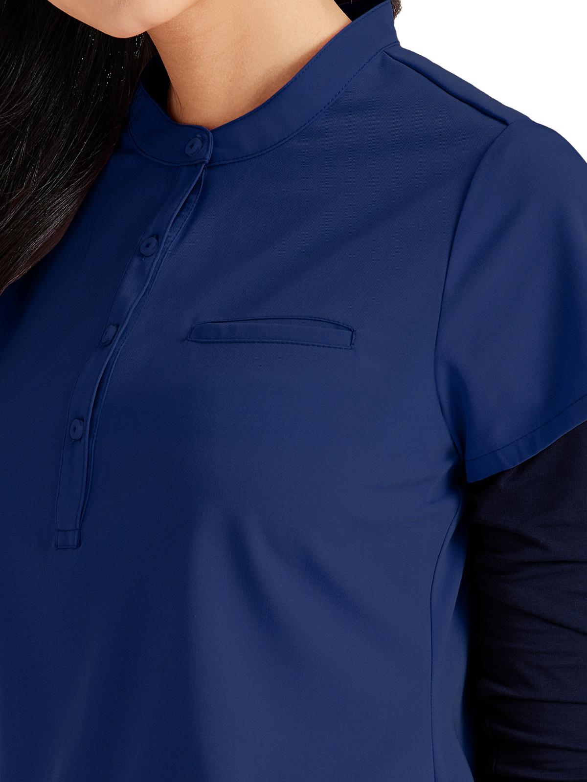 Barco Unify - Women's One-Pocket Henley Style Mission Scrub Top 7
