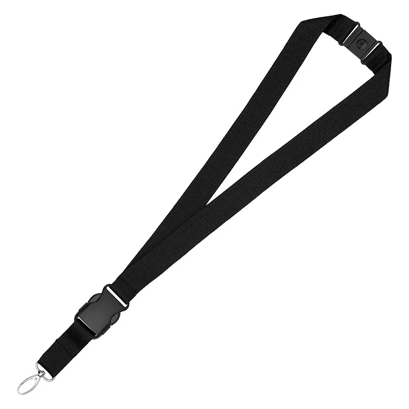 1" Eco Friendly rPET Lanyard w/ Buckle and Safety Breakaway 1