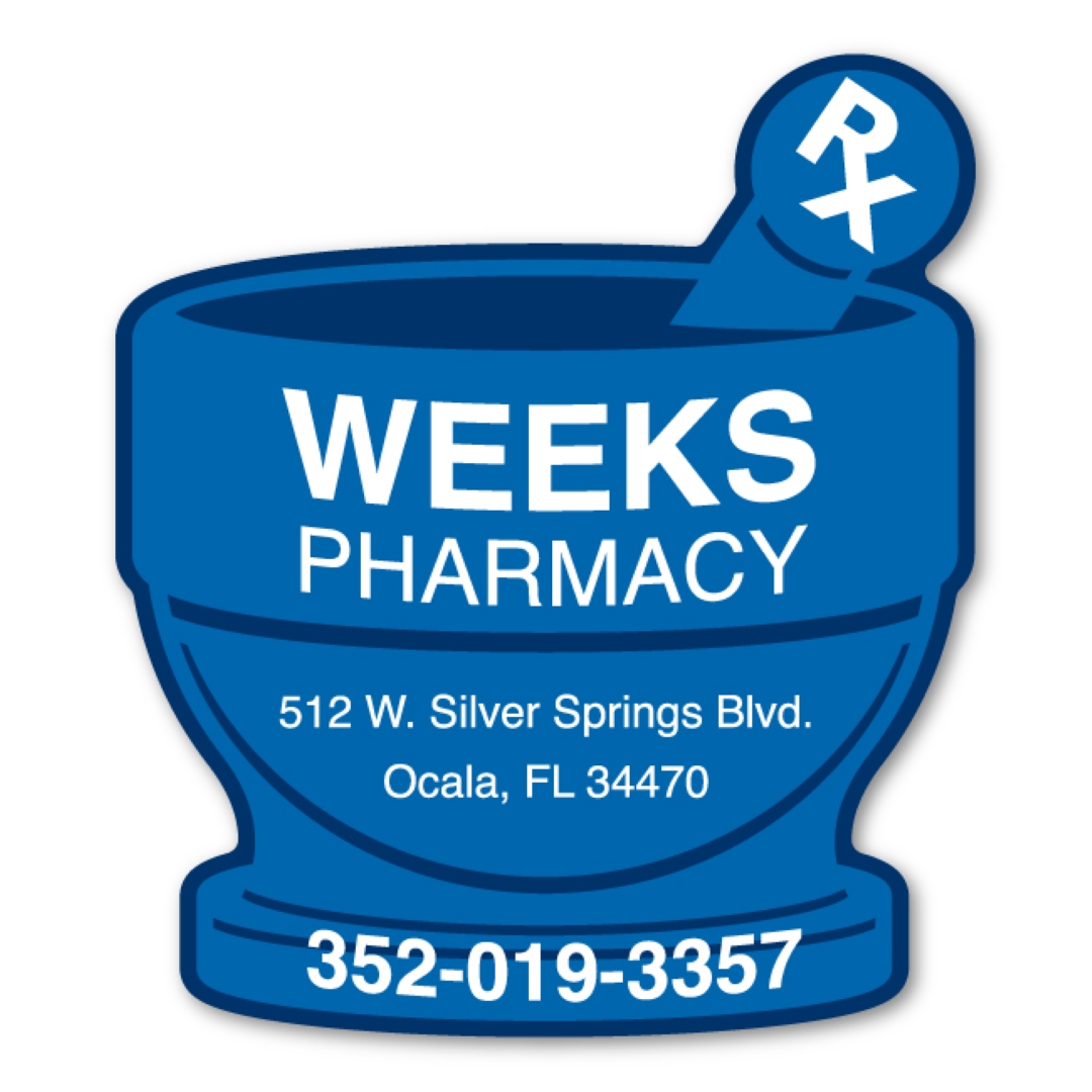 Mortar & Pestal Magnet - 3.5" x 4" - 20 mil