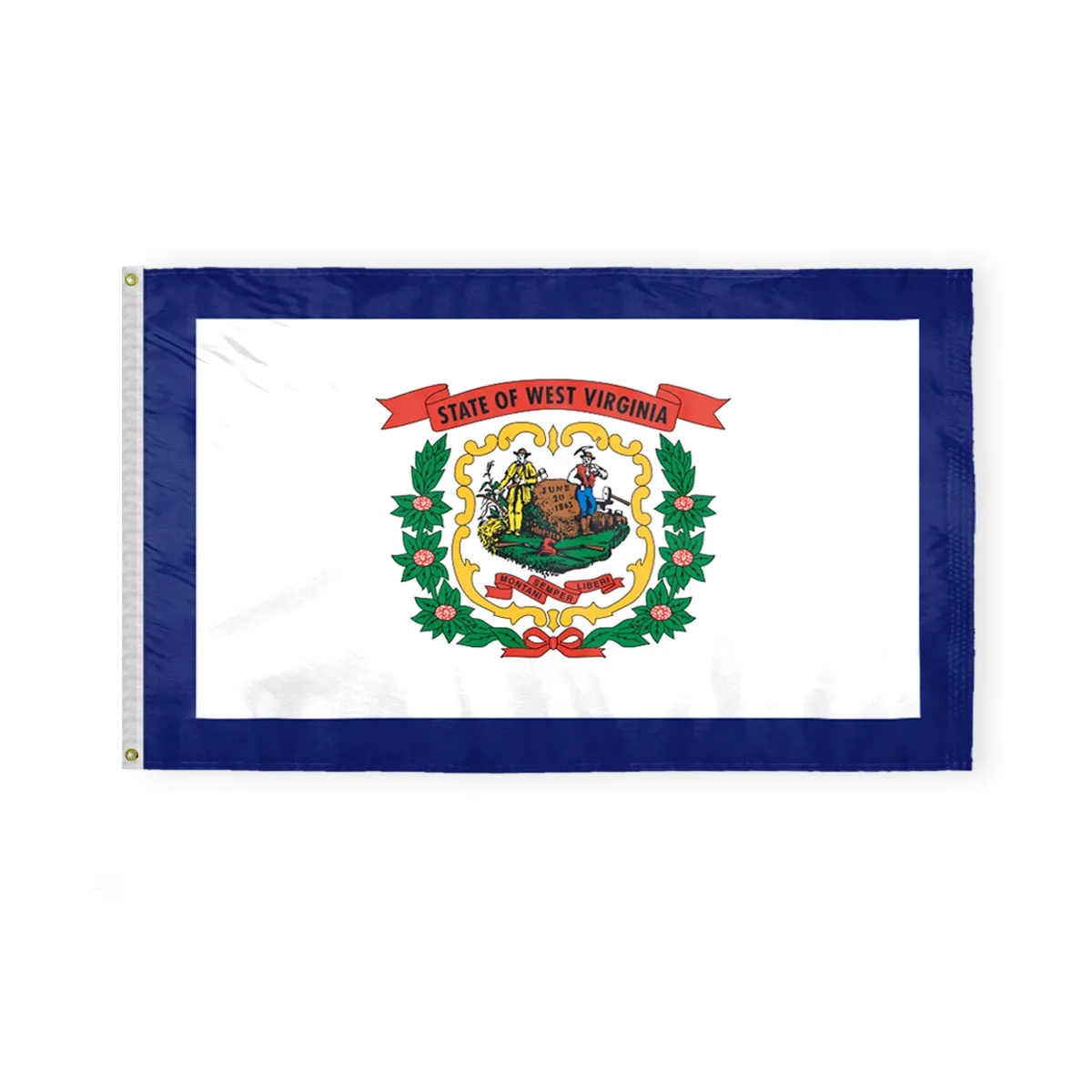 12"x18" to 8'x12' West Virginia Nylon Flags 8
