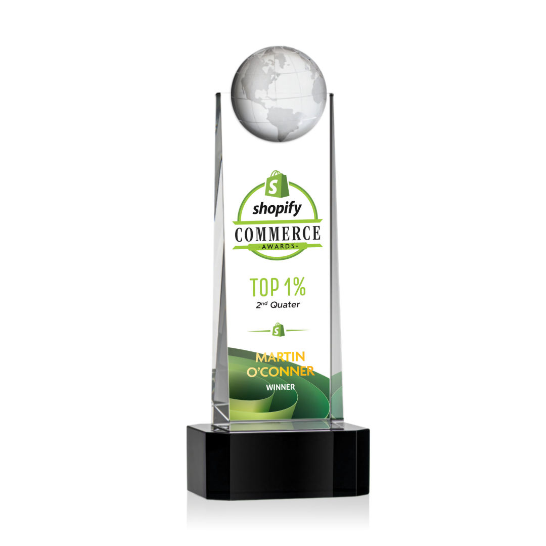Sherbourne Globe VividPrint™ Award - Black 14