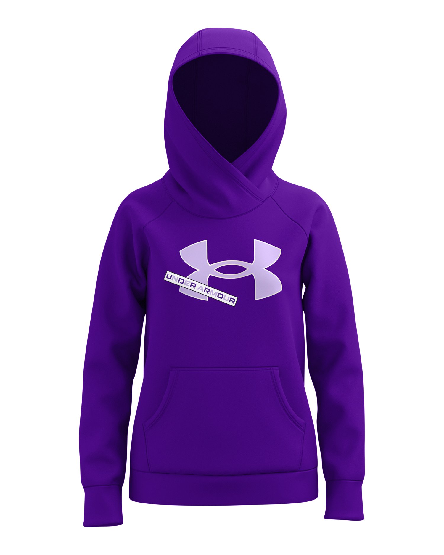 UA Rival Fleece Logo Girls' Hoodie 5