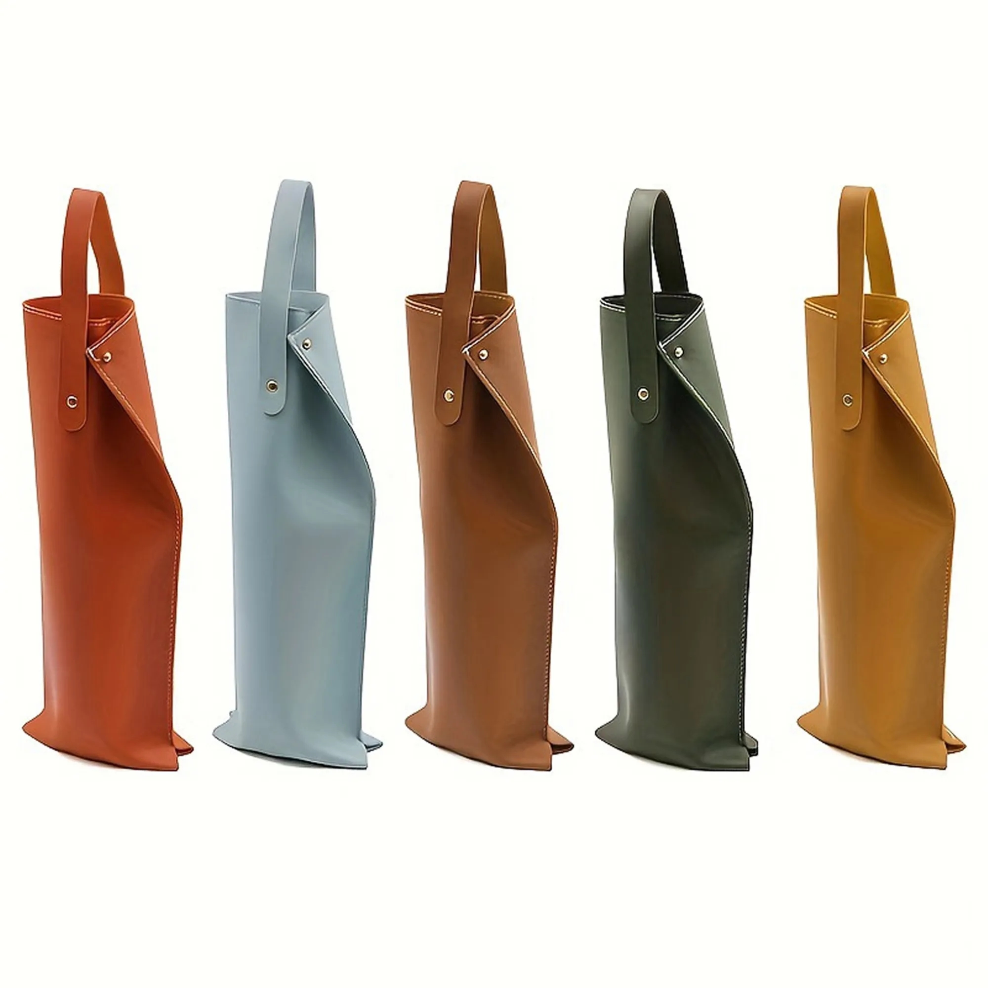 Leather Wine Gift Bag with Handle 2