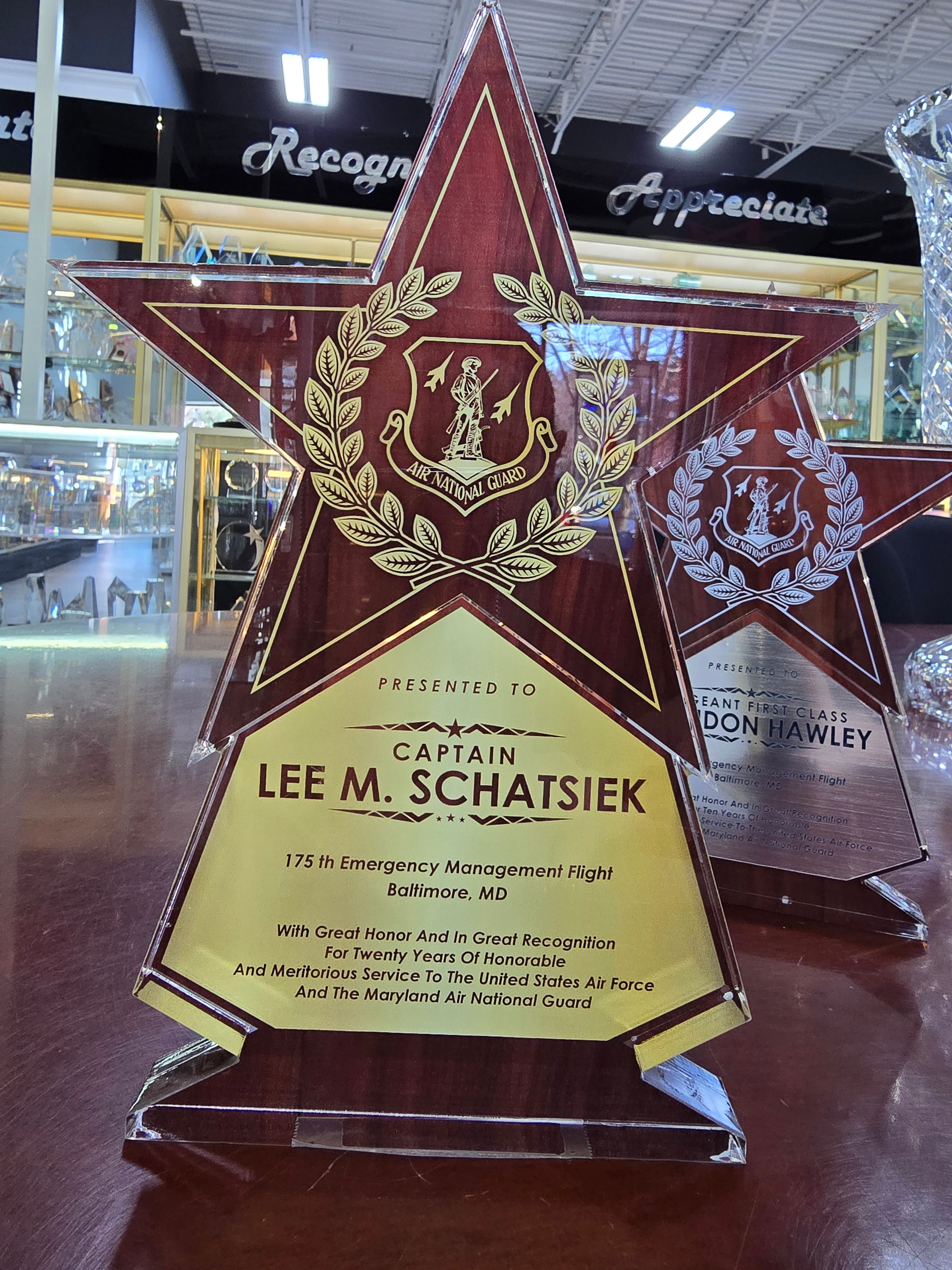 Freestanding Star Shaped Acrylic 5