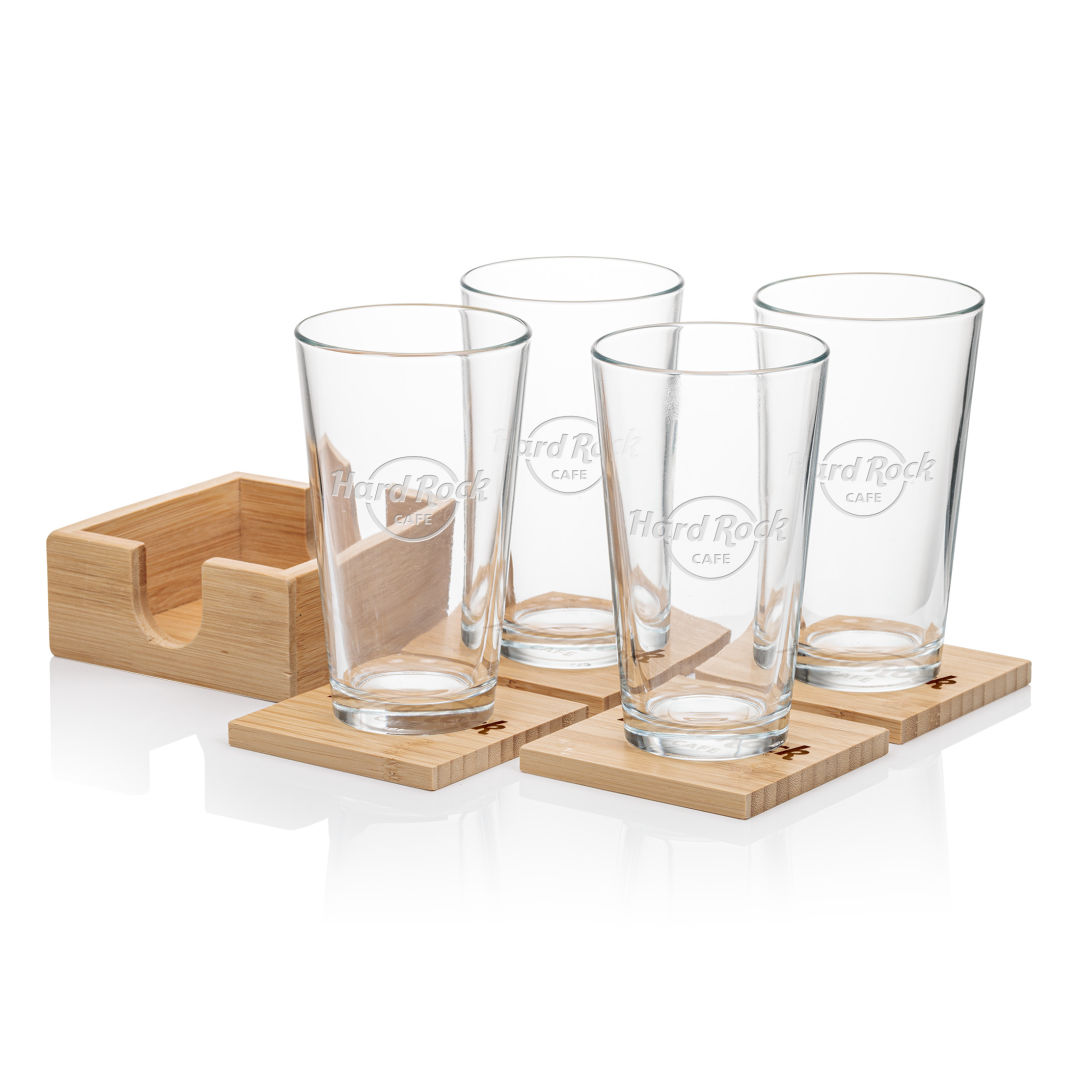 Bamboo Coaster Gift Set - Chelsea 5