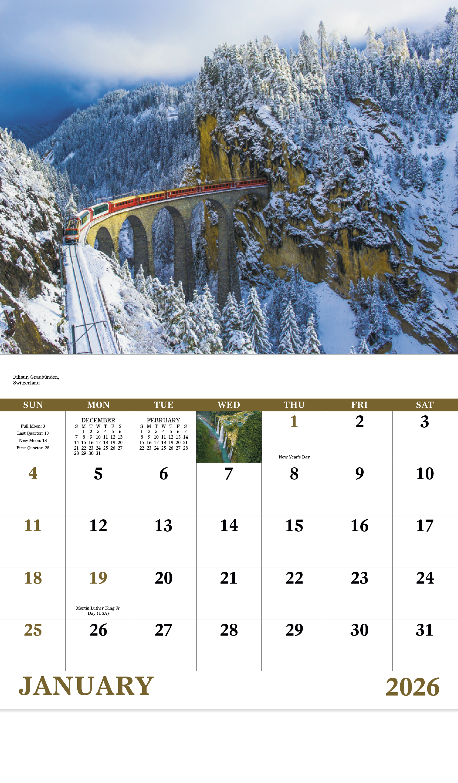 Good Value™ Glorious Getaways - Stapled Calendar 11