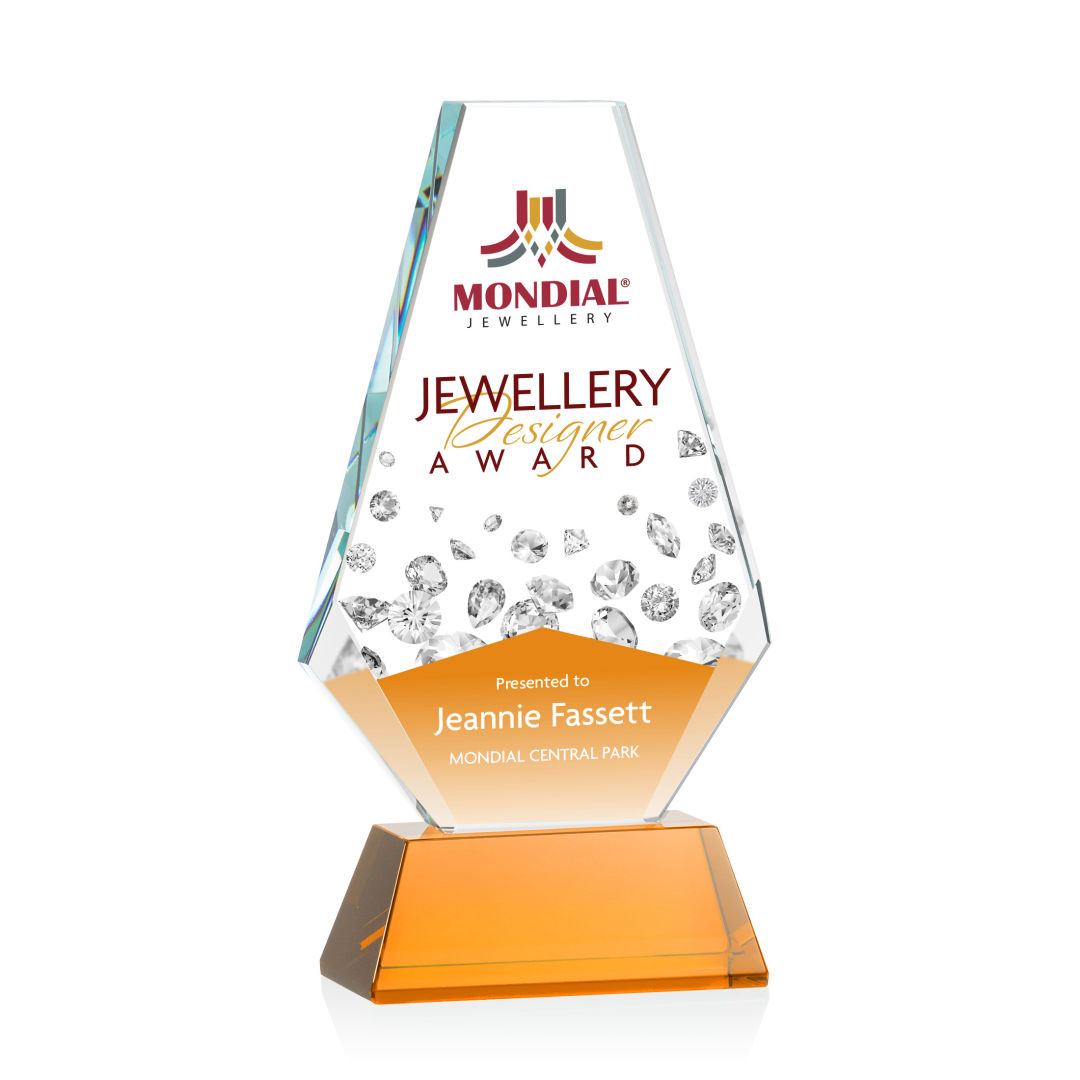 Kingsley VividPrint™ Award on Newhaven Base - Amber 5