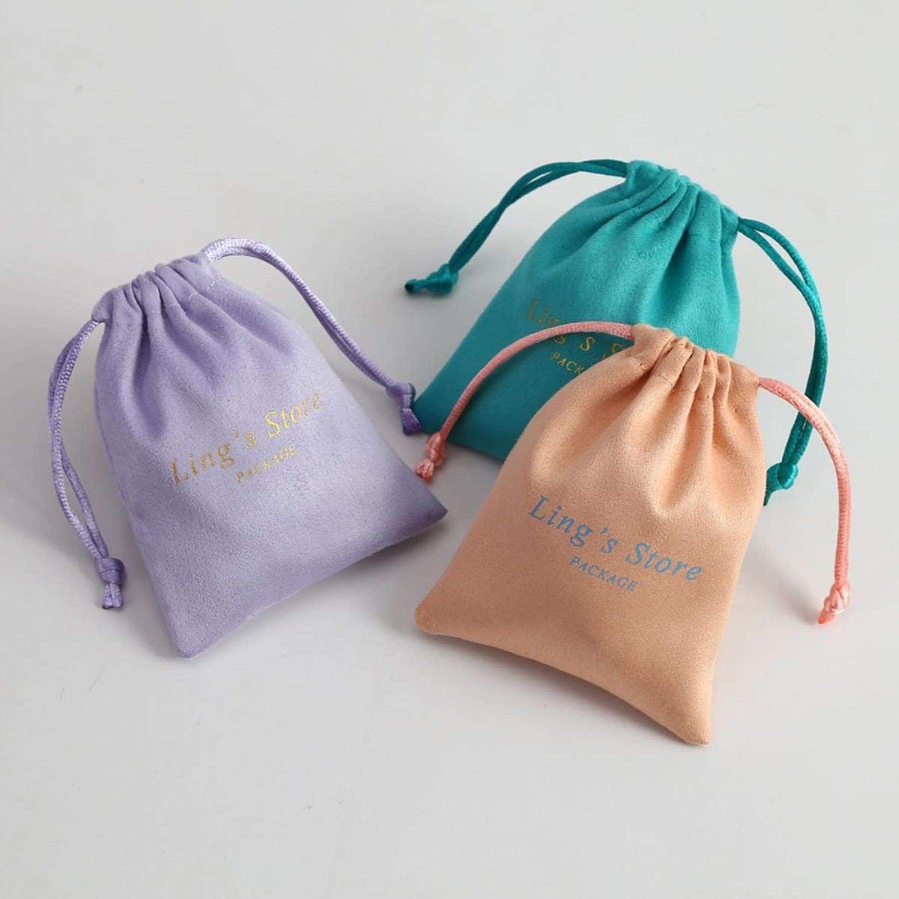 Suede Drawstring Jewelry Bag Gift Packaging Pouch 9
