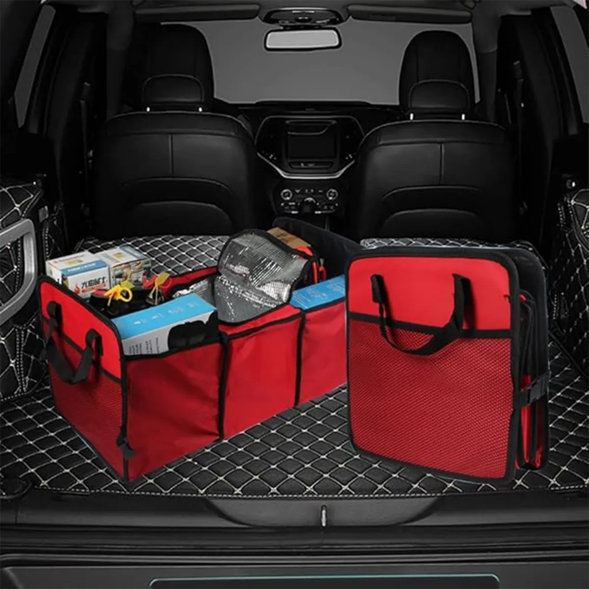 Multifunctional large capacity Retractable Bag Car Organizer 3