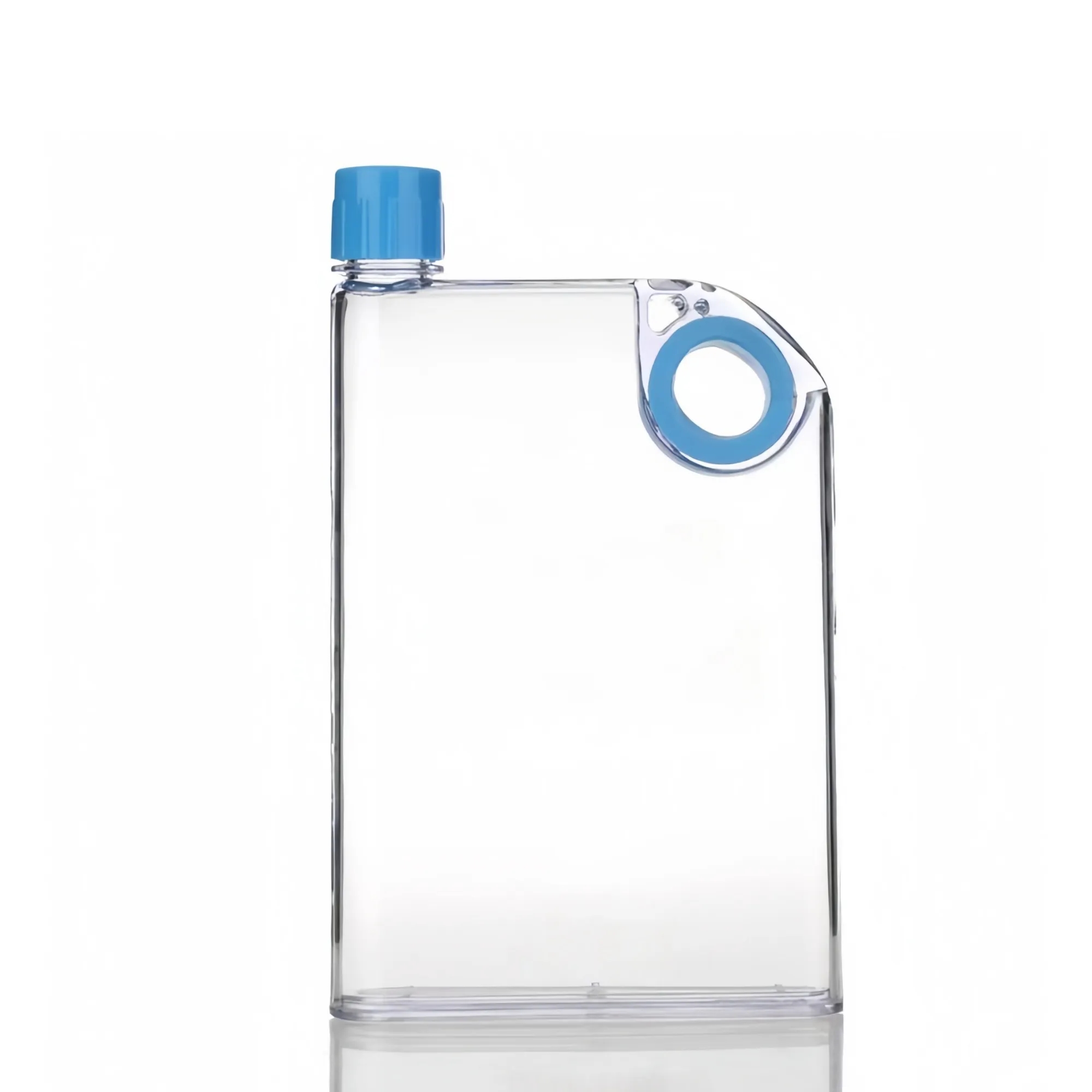 Slim Flat Transparent Water Bottle 25