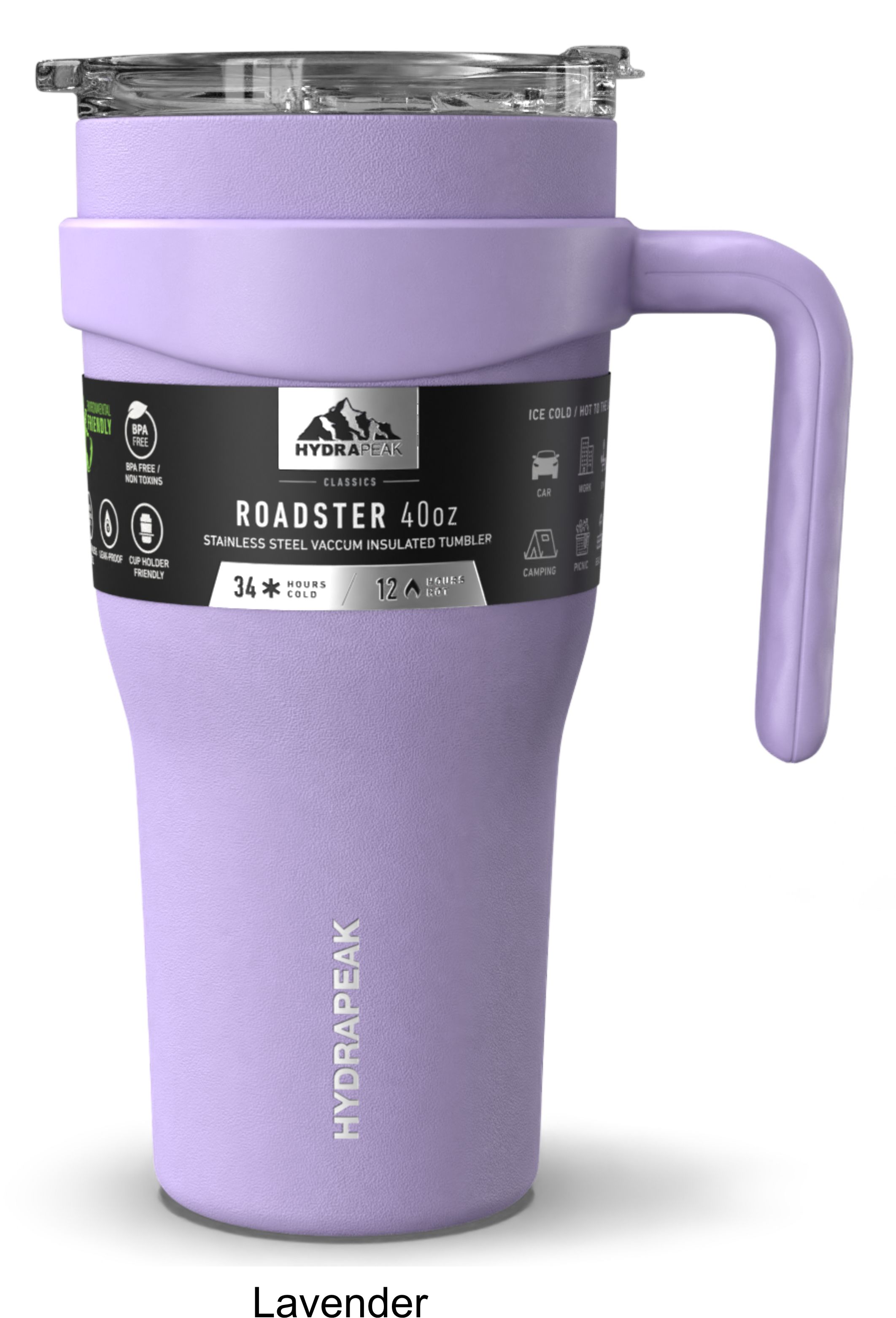 40 oz Hydrapeak Roadster Tumbler LIFETIME WARRANTY! 11