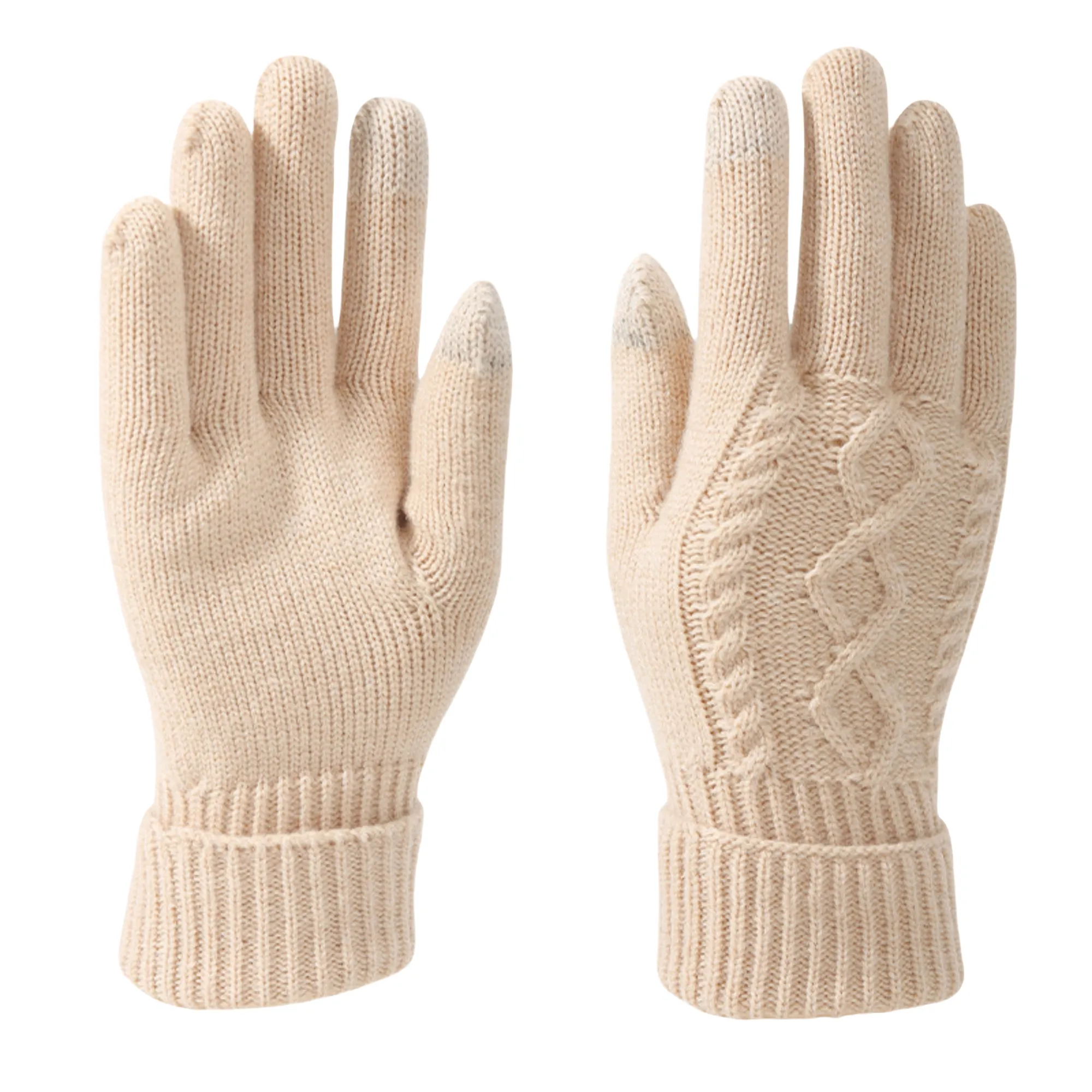 Touchscreen Compatible Knitted Gloves 6