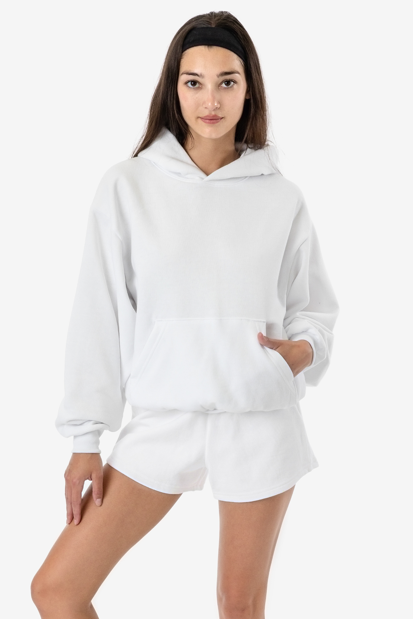 10 OZ MID-WEIGHT POLY COTTON FLEECE WIDE HOODIE 5