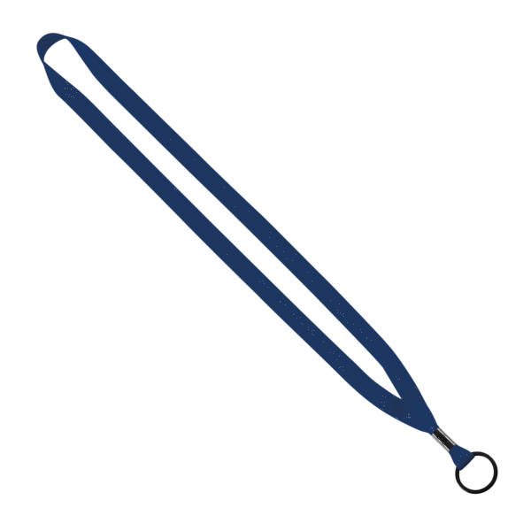 1/2" Polyester Lanyard with Metal Crimp & Split-Ring 3