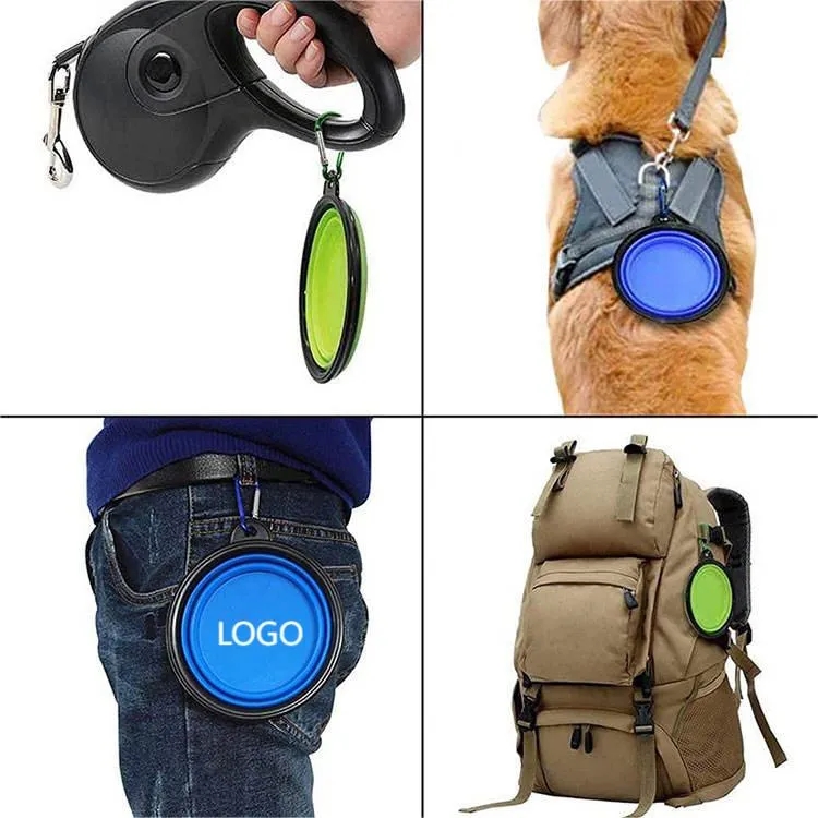 Portable Pet Folding  Bowl With Key Chain 4
