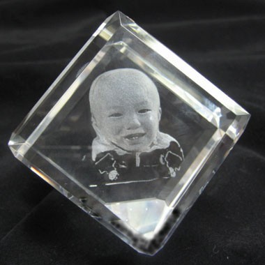 3D Photo Crystal Cube 2