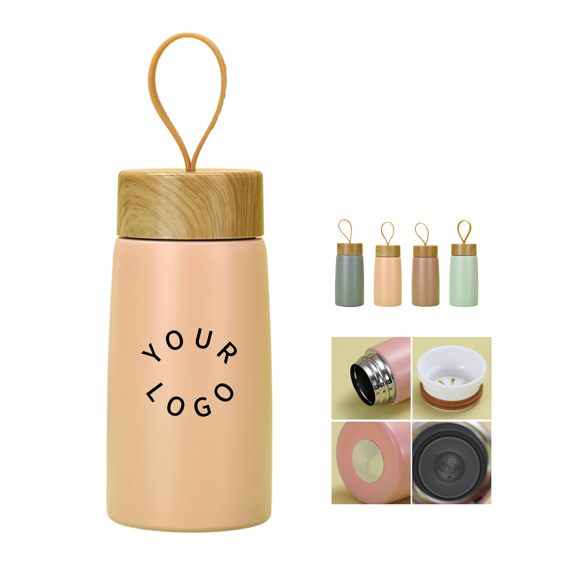 Compact Double Wall Vacuum Stainless Steel Travel Bottle 3