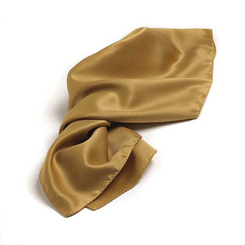 Vegas Gold Polyester Satin Scarf - 30"x30" 2