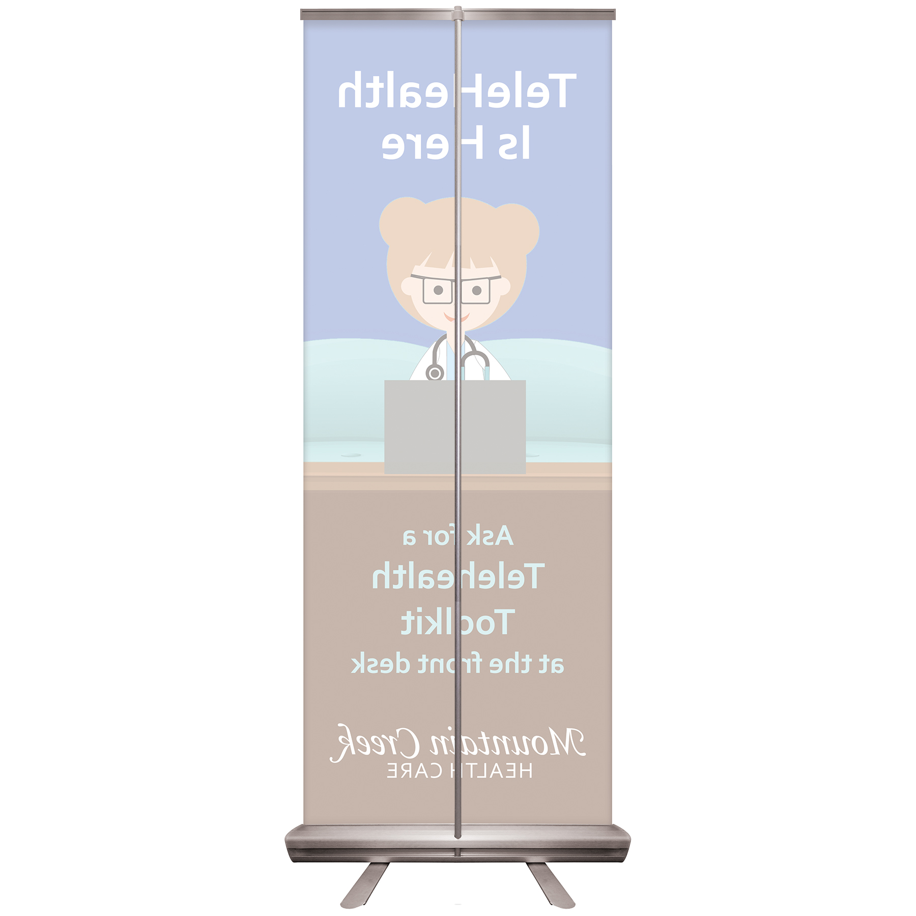 24"x 63" Custom Digitally Printed Retractable Banner Stand 12