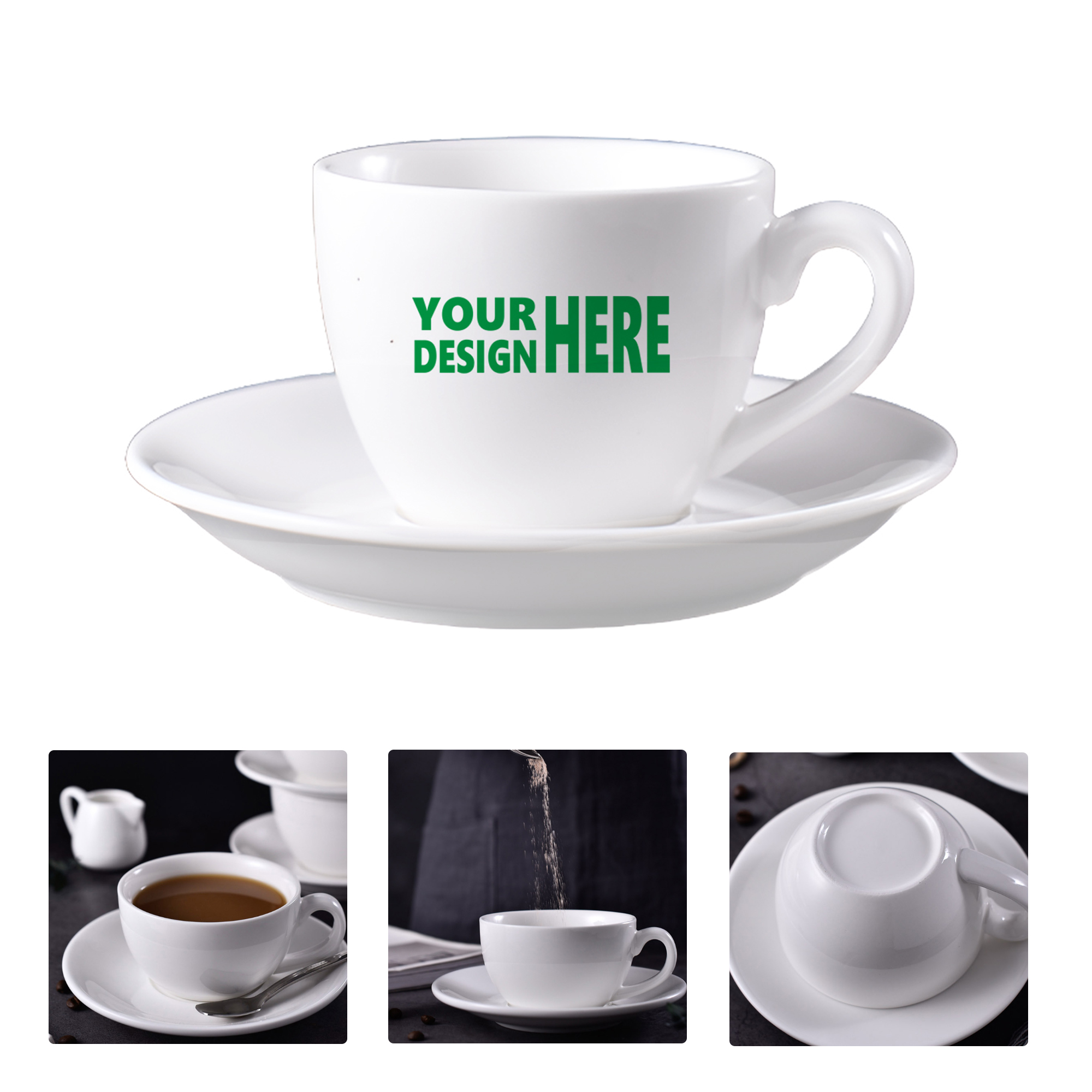 MOQ50 Ceramic Coffee Mug with Custom Logo 2