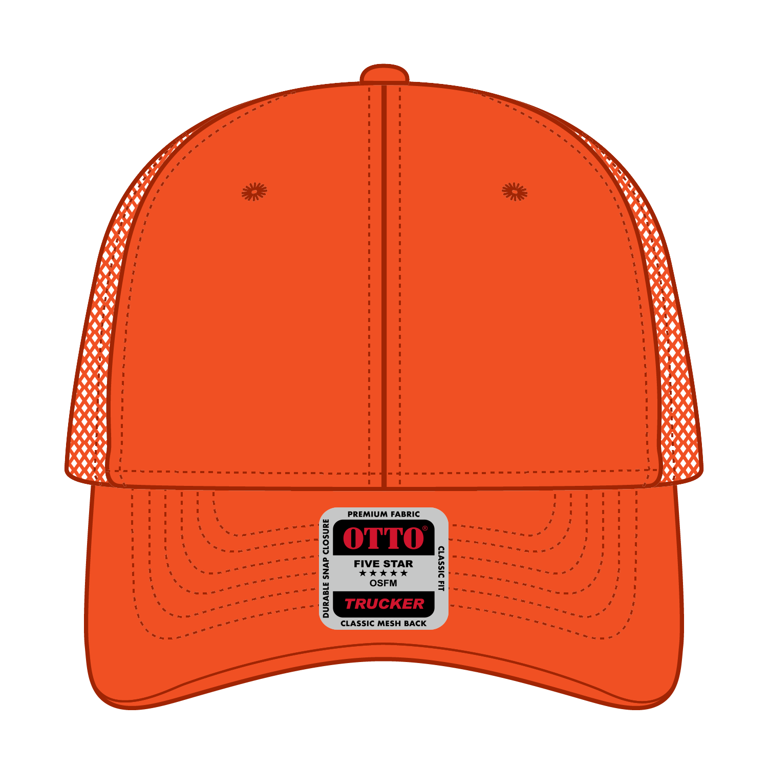 OTTO CAP® 6 Panel Low Profile Mesh Back Trucker Hat 50