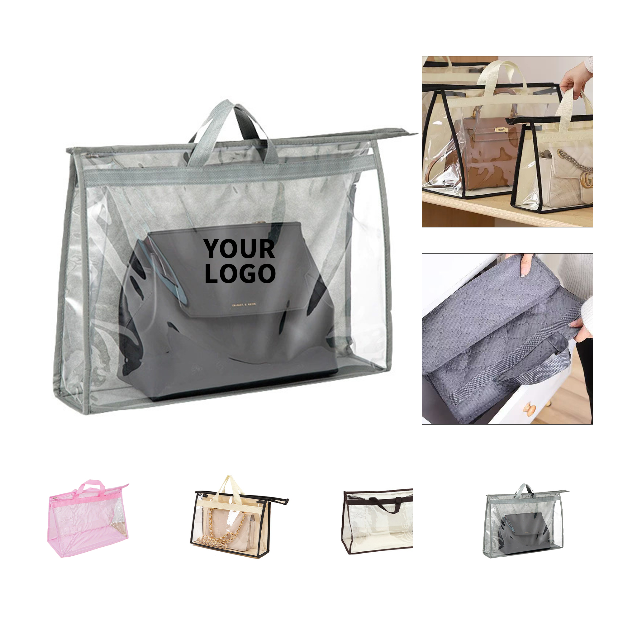 Hanging Transparent Handbag Storage Organizer 1