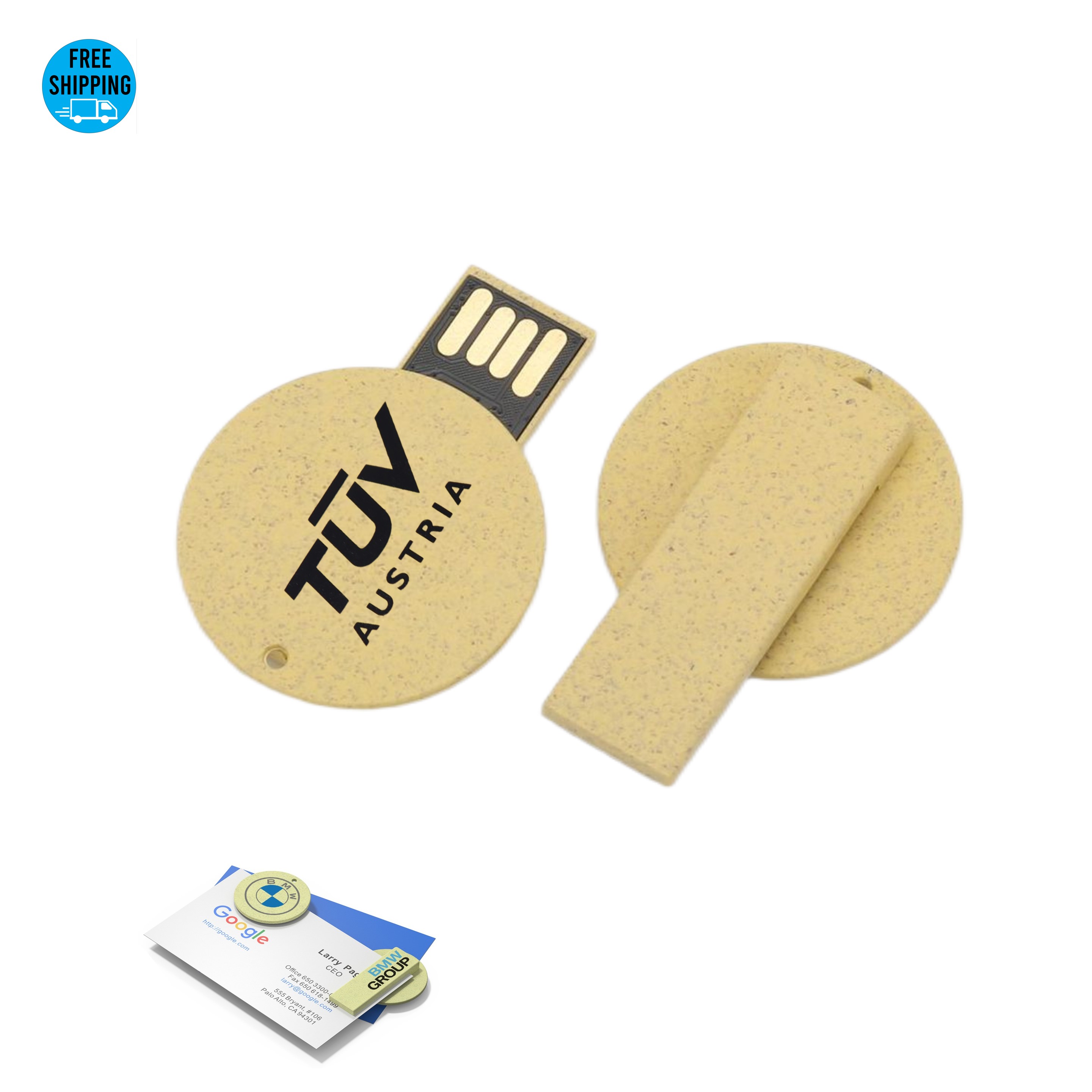 Eco Wheat Flash Drive Bookmark 4GB 4