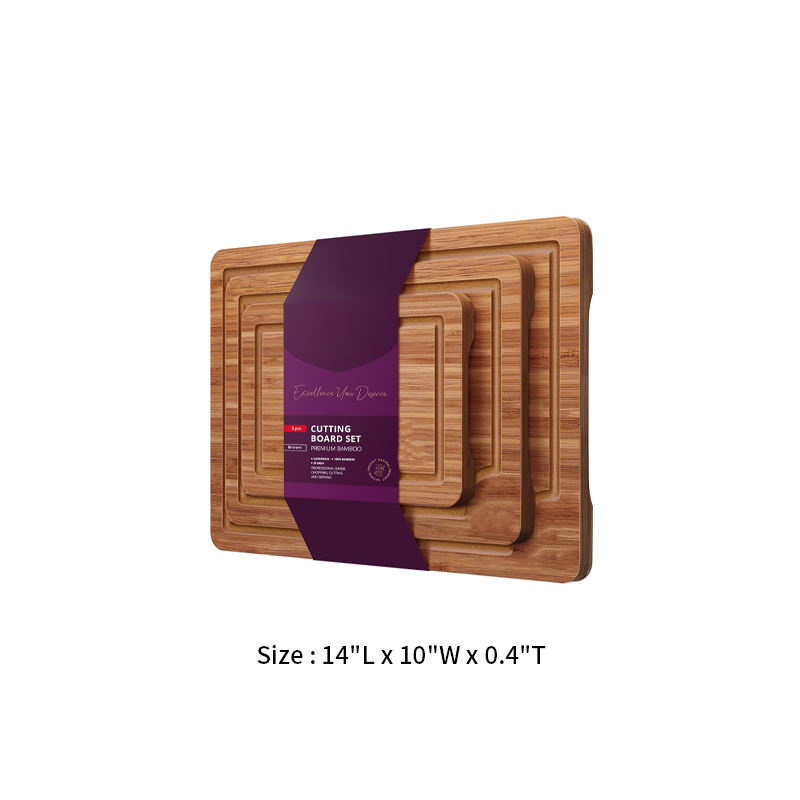 Kitchen Bamboo Cutting Board 3 Piece Set 3