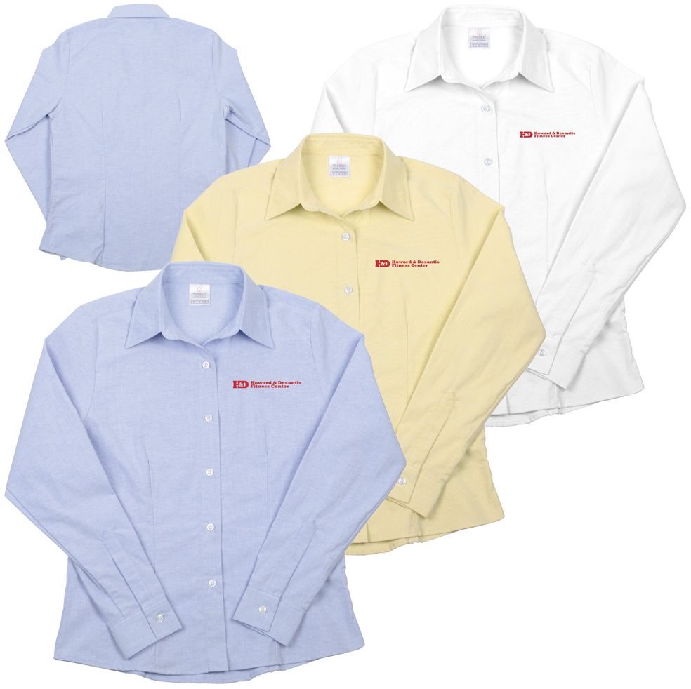 WOMEN'S LONG SLEEVE OXFORD SHIRT 15