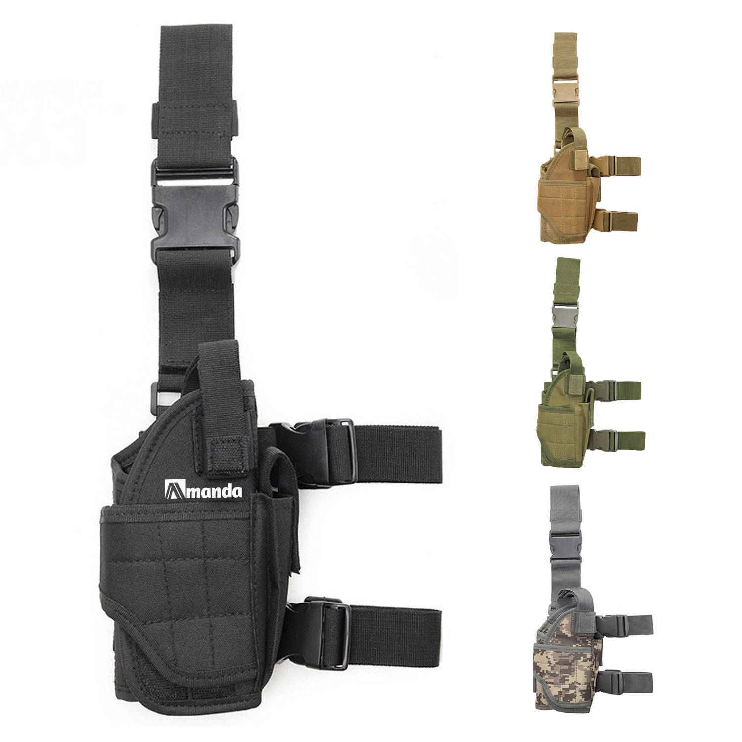 Right-Hand Thigh Holster with Magazine Pouch