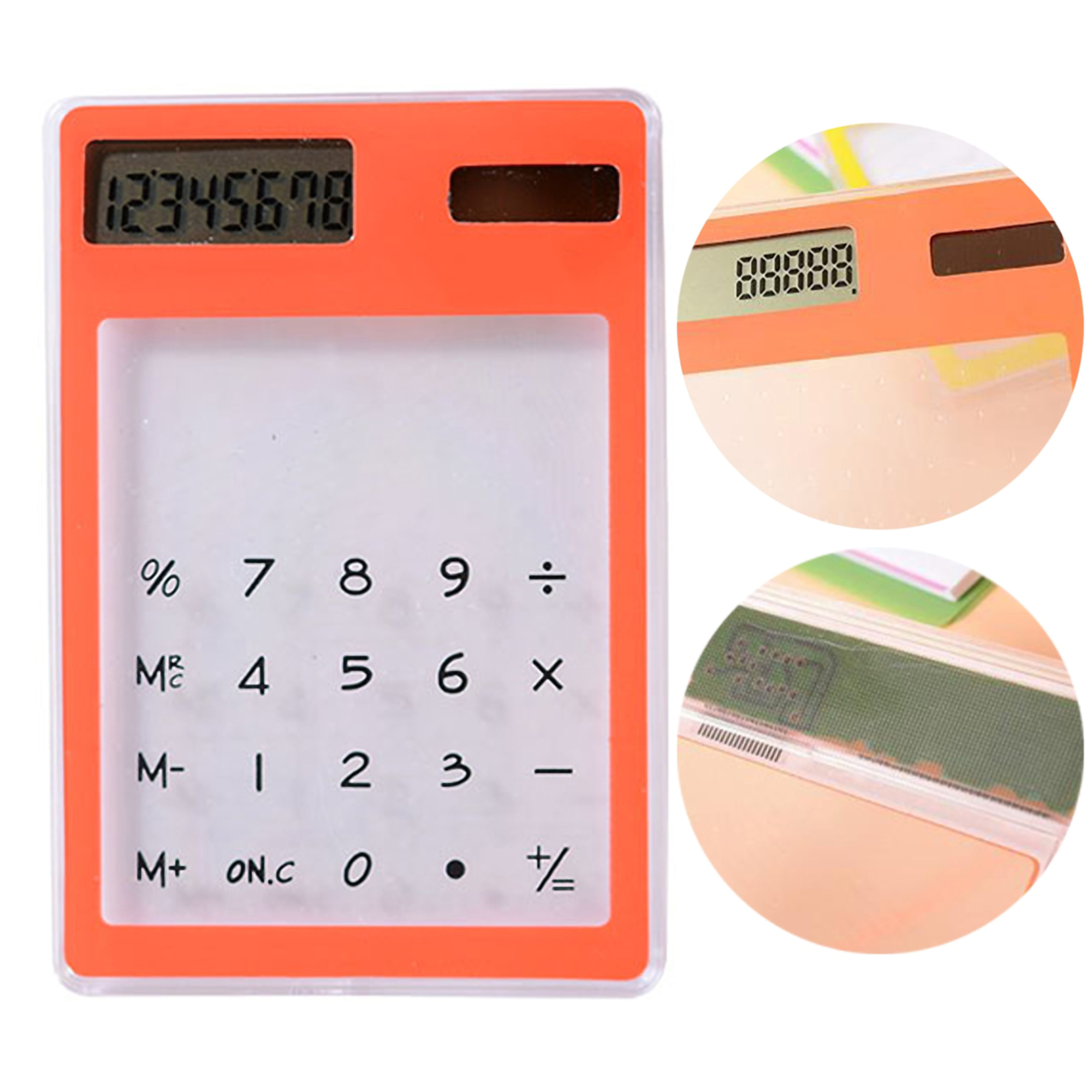 Ultra Thin Transparent Solar Calculator 2