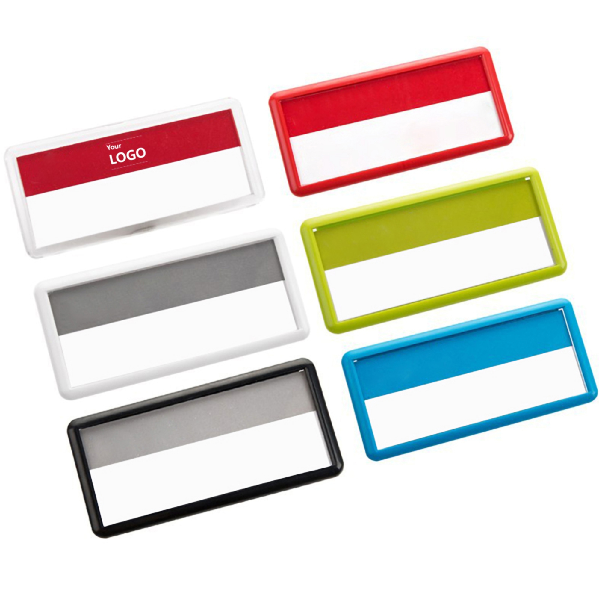 Small Pastic Reuseable Name Tag 2