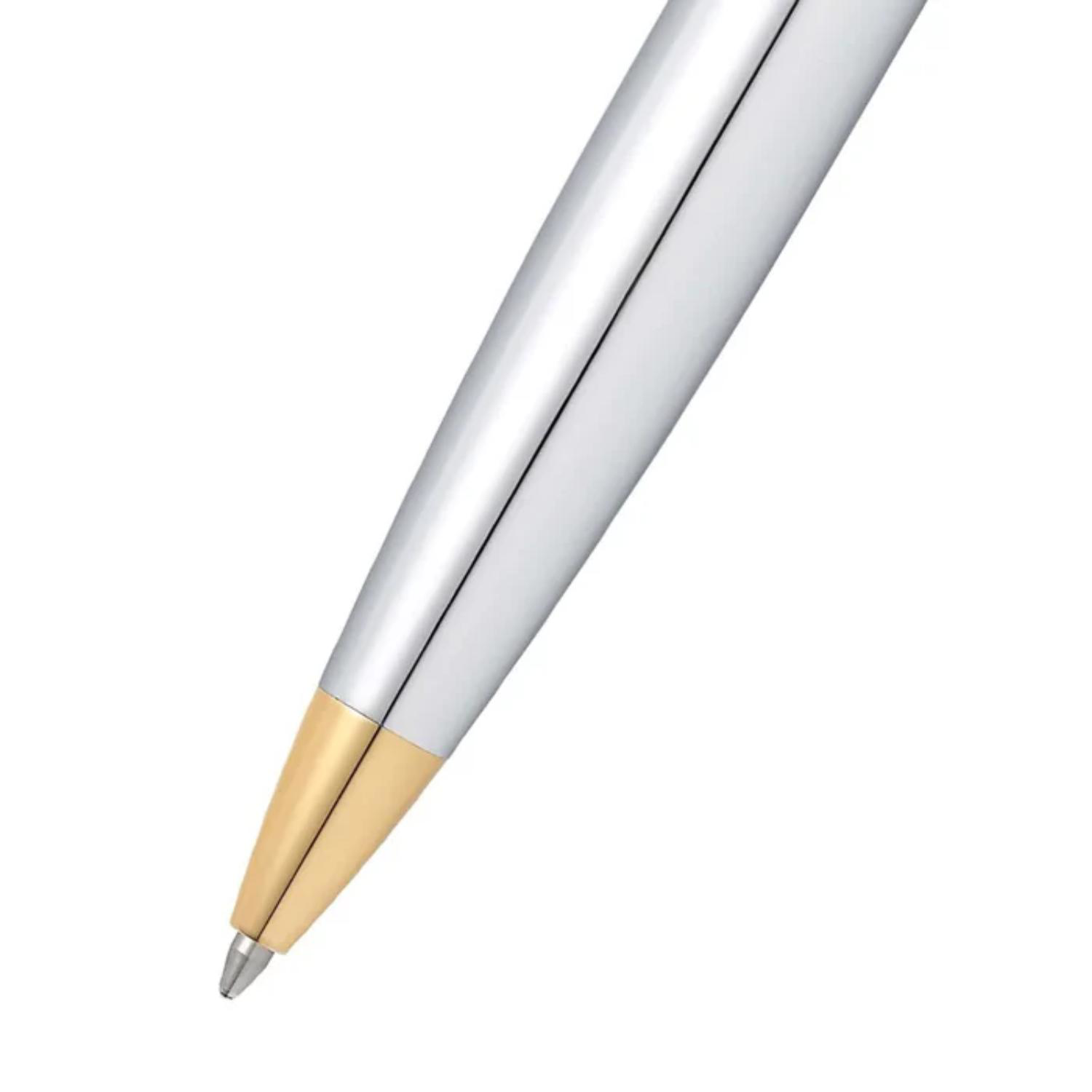 SHEAFFER® Executive Gift Set Bright Chrome 300 Ballpoint Pen with Table Clock 7