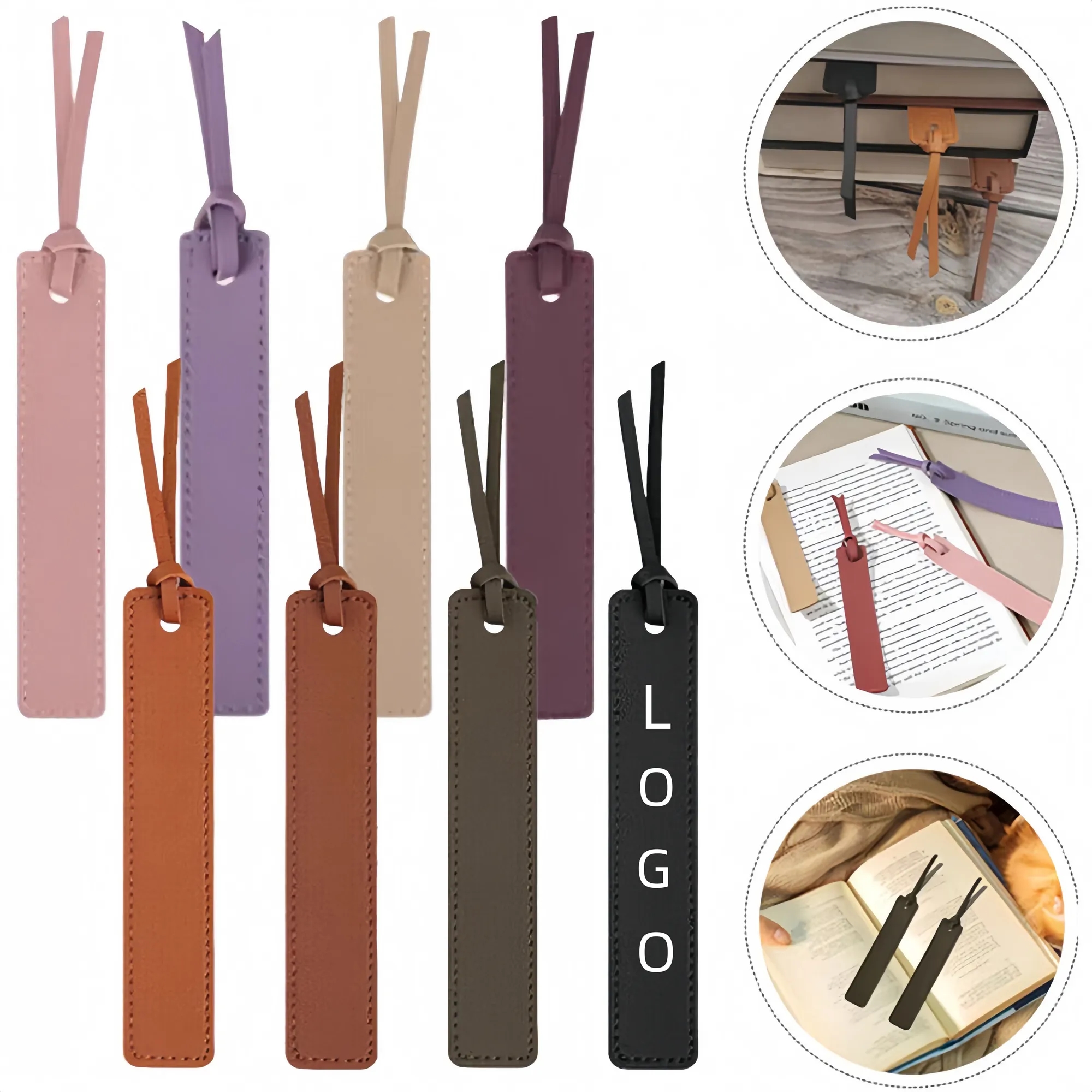 Classic Leather Bookmark with Rope 4