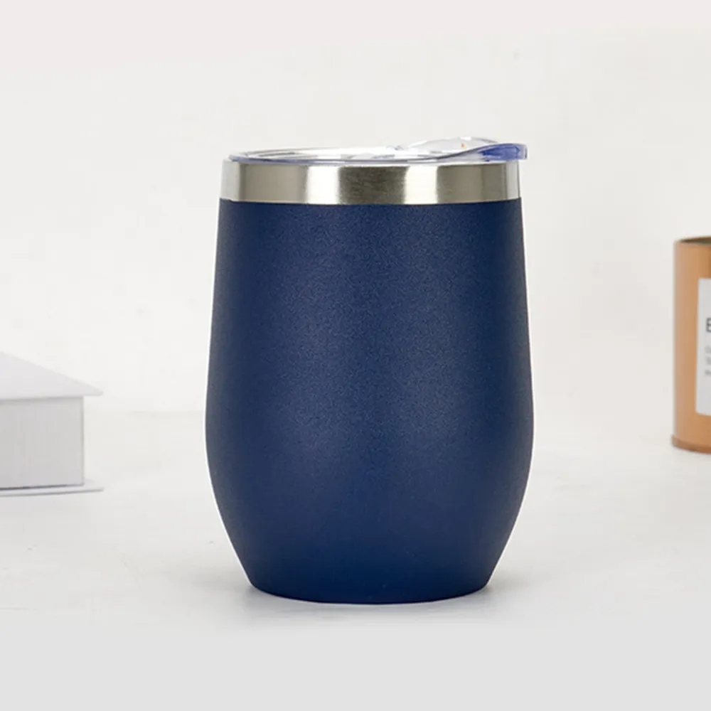 Stainless Steel Wine Tumbler with Lid Insulated Travel Mug 25