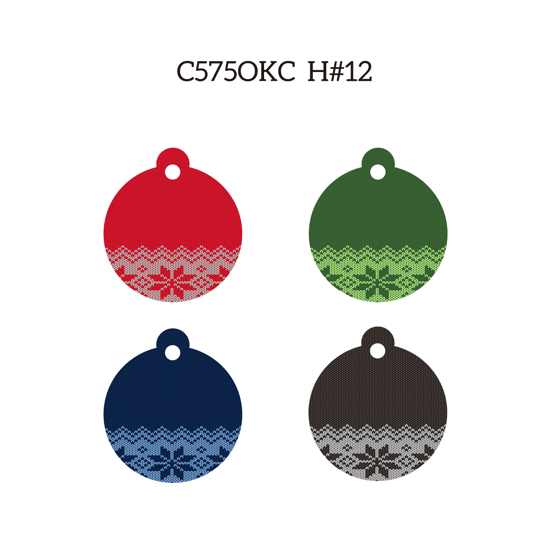 Free Shipping Full Color Christmas Design Key Chain - Round 29