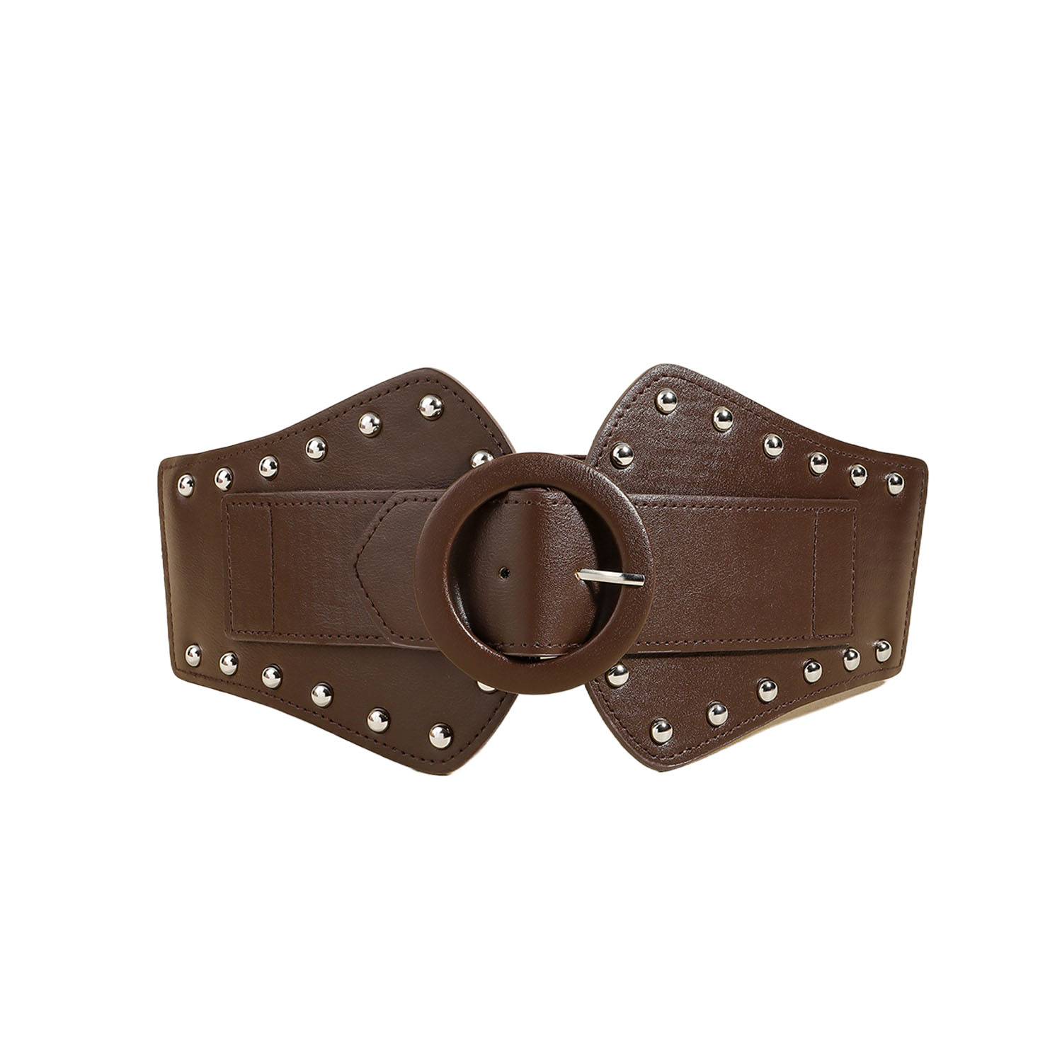 Adjustable Elastic PU Leather Women Belt w/ Alloy Buckle 6