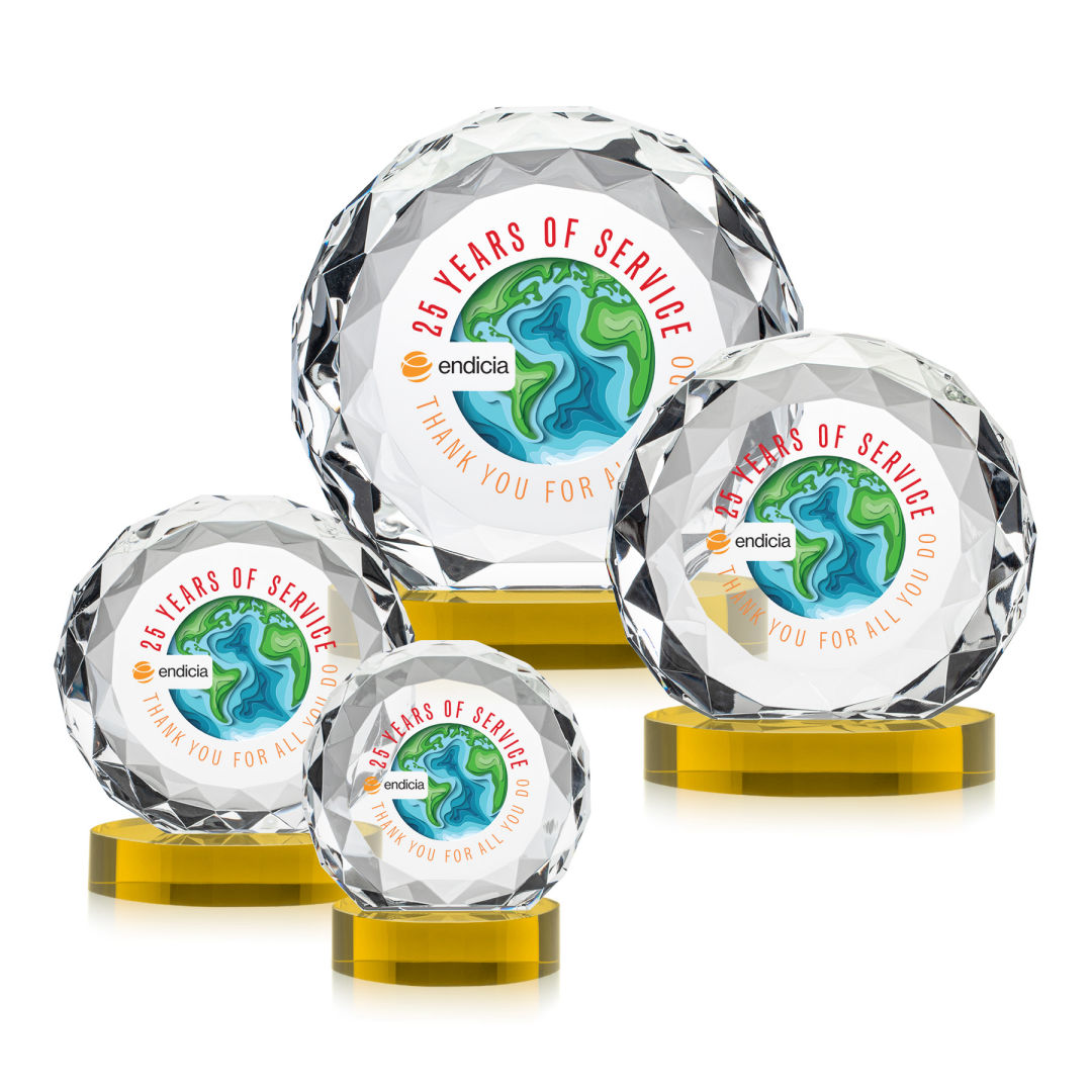 Seville VividPrint™ Award on Alberton Base - Gold 2