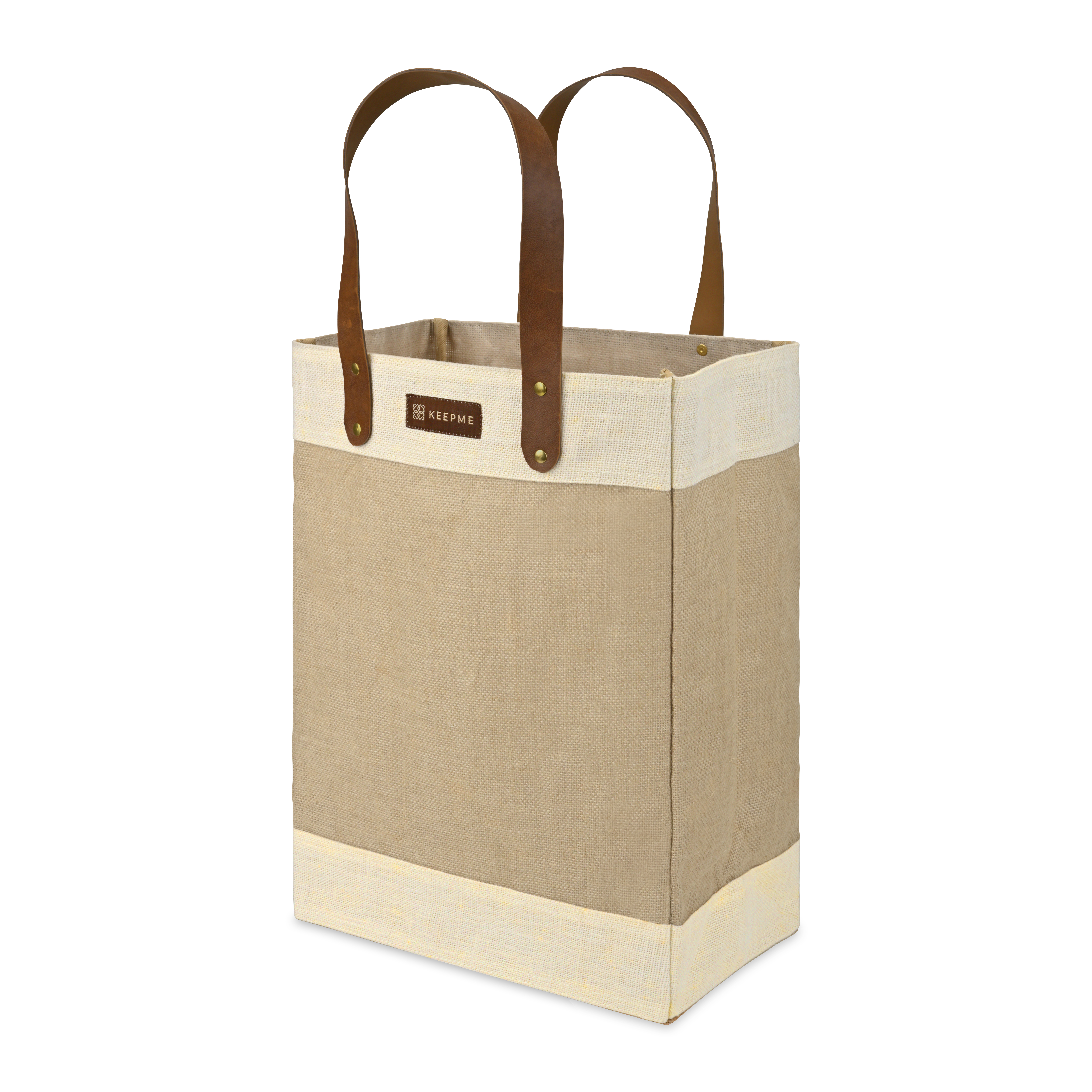 Out of the Woods® Jute Tall Tote, custom tote bag with logo imprint 12