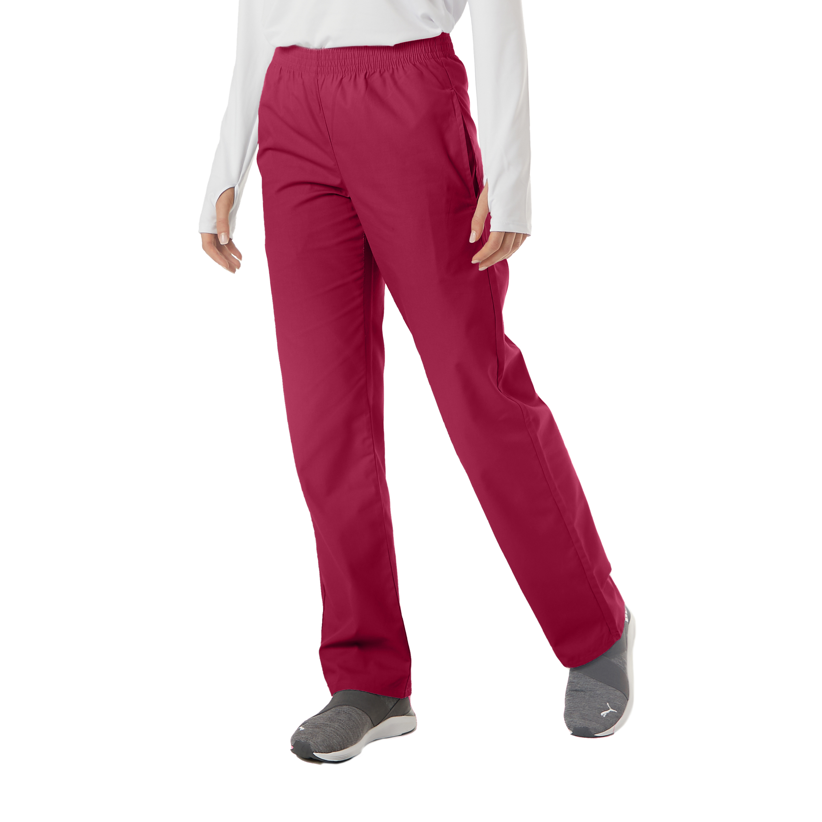 Petite UltraSoft Classic Elastic Scrub Pant 34