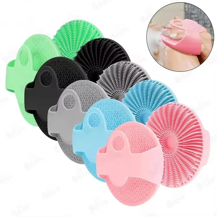 Handheld Soft Silicone Body Scrubber Shower Brush 2